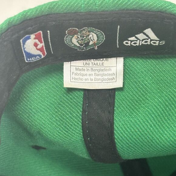 Boston Celtics Adidas Hat SnapBack Flat Brim Adjustable Lucky The Leprechaun NBA - Picture 9 of 10